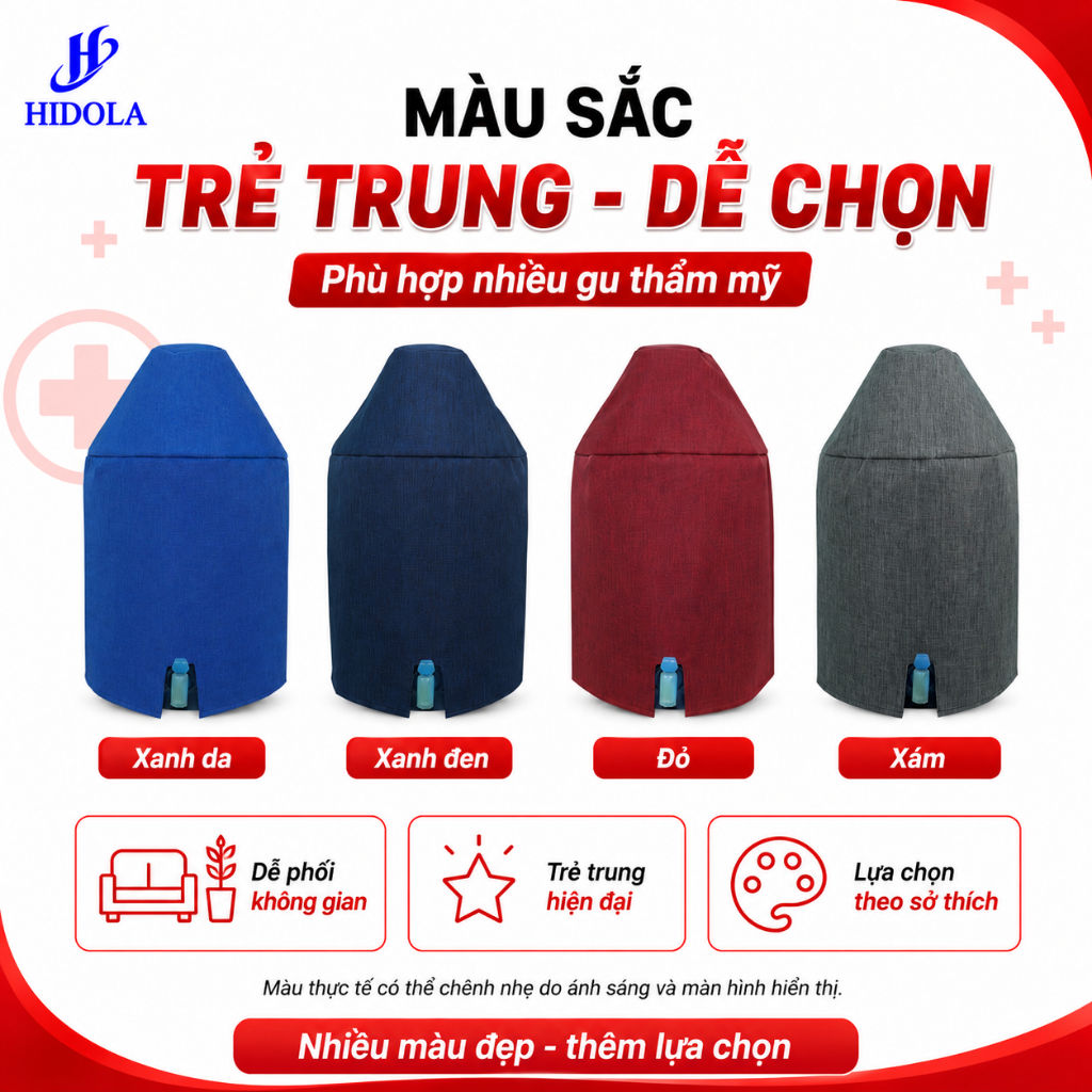 Túi Trùm Bình Nước 20L Có Vòi CV.FULL-02 – Chống Bụi, Vải Cao Cấp, Dễ Tháo Lắp, Thẩm Mỹ Cho Văn Phòng & Gia Đình
