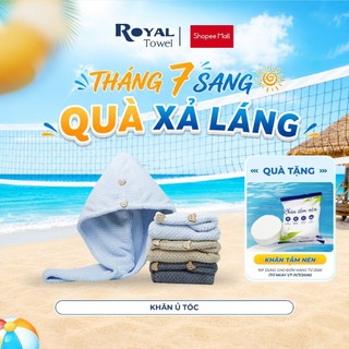Khăn Quấn Ủ Tóc Royal Towel Chất Liệu Microfiber Siêu Thấm Hút, Nhanh Khô