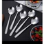 Combo 10 Chiêc Thìa Inox Dẹt Cán Dài Phong Cách Hàn Quốc Dùng Ăn Cơm, Sinh Tố. Cà Phê