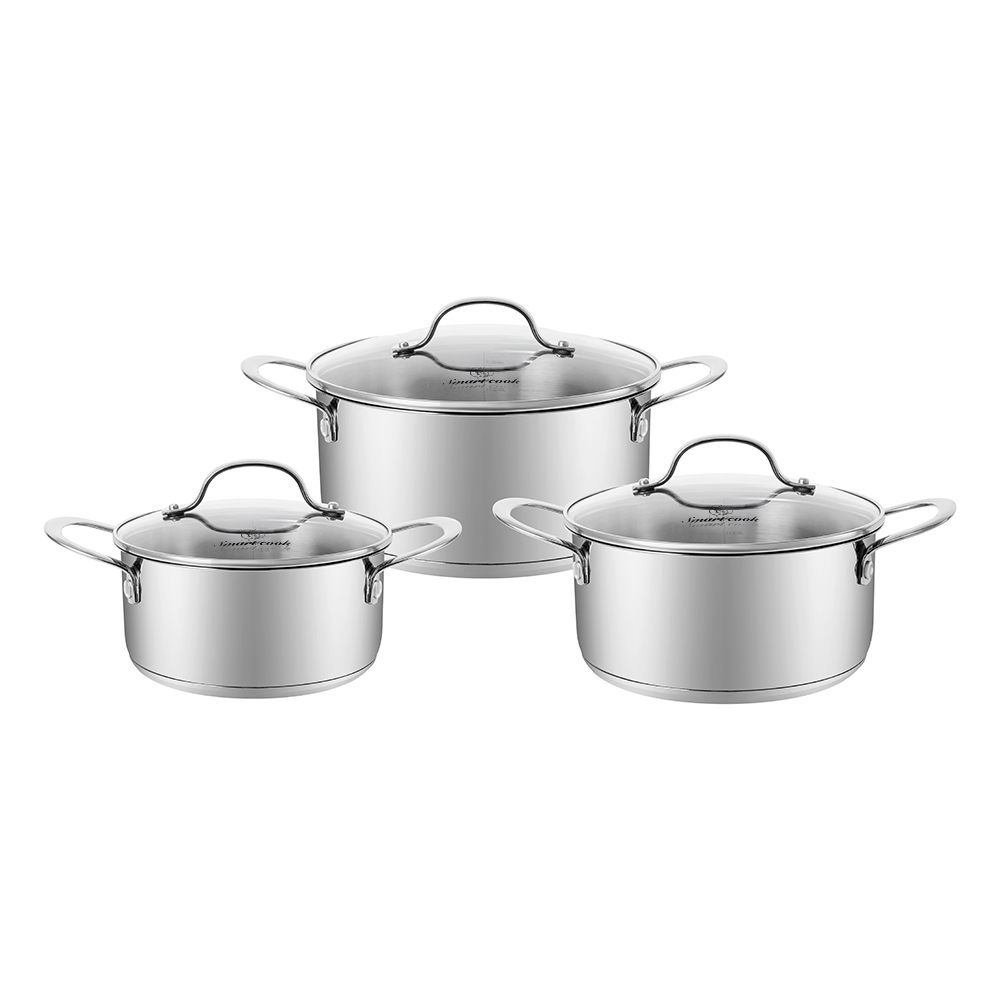 [ VHL - ELMICH ] Bộ nồi inox Smartcook SM3103 size 16,20,24cm