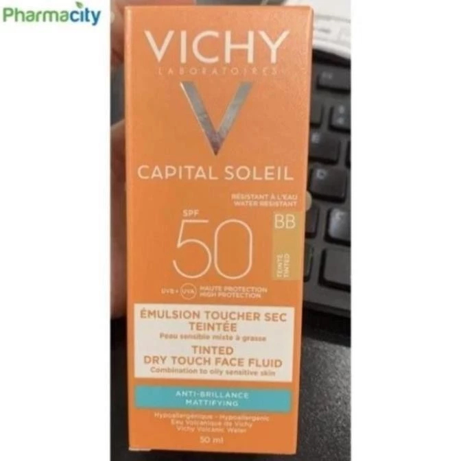 Kem Chống Nắng Mặt Nâng Tone Vi-chy Capital Soliel SPF50 + Cream/ Emulsion 50ml