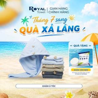 Khăn Quấn Ủ Tóc Royal Towel Chất Liệu Microfiber Siêu Thấm Hút, Nhanh Khô