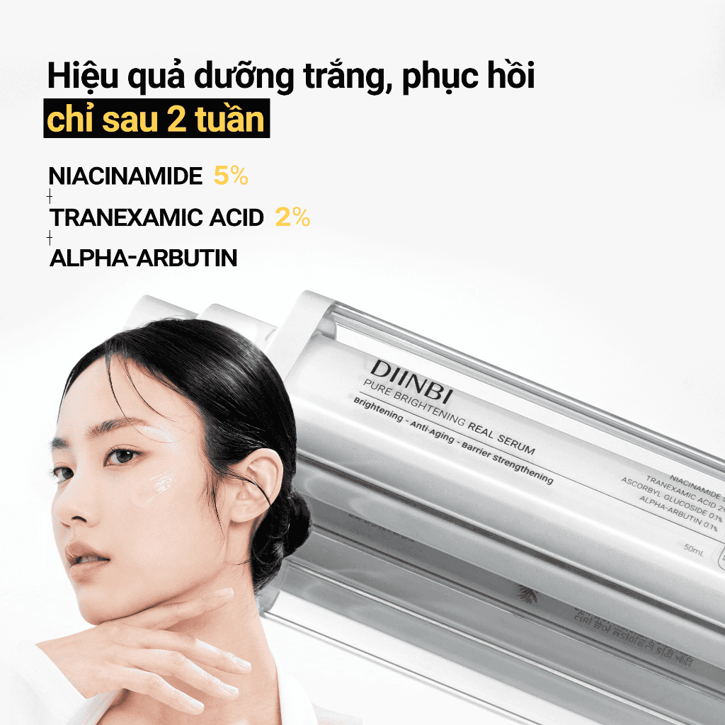 Serum Dưỡng Trắng Và Phục Hồi Da DIINBI Pure Brightening Real Serum 50ml | BigBuy360 - bigbuy360.vn
