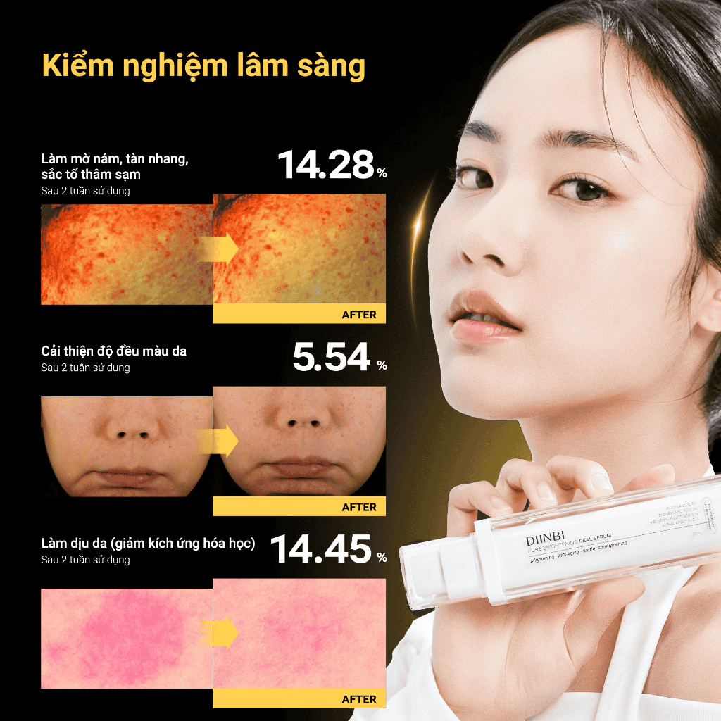 Serum Dưỡng Trắng Và Phục Hồi Da DIINBI Pure Brightening Real Serum 50ml | BigBuy360 - bigbuy360.vn