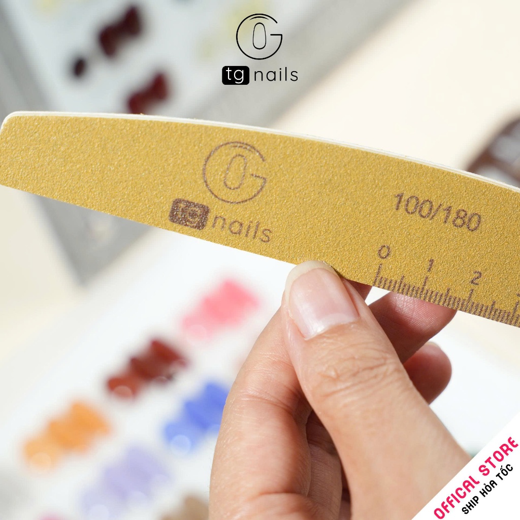 Combo 2 Dũa Móng Bán Nguyệt cao cấp TG siêu bền, tích hợp vạch tạo phom mẫu và thước đo rất tiện lợi