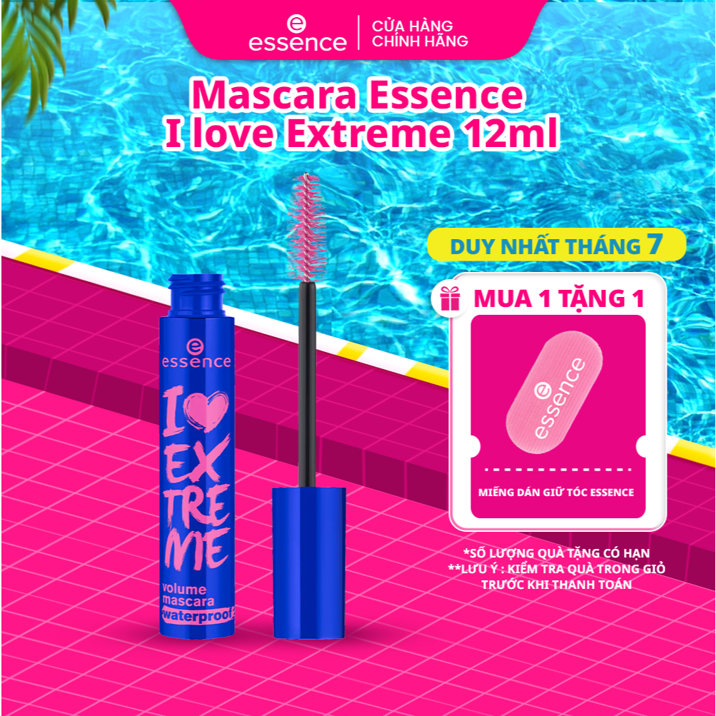 Mascara chống nước và dày mi Essence I love Extreme không trôi 12ml