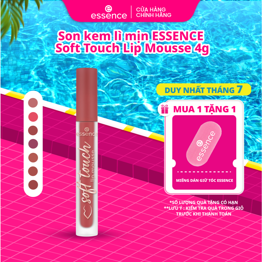 Son kem lì mịn Essence Soft Touch Lip Mousse 4g