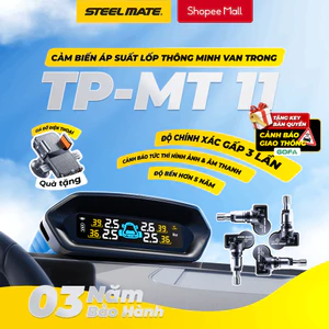 Cảm Biến Áp Suất Lốp STEELMATE TPMT11 Ô Tô Van Trong - Màn Hình Năng Lượng Mặt Trời, Cảnh Báo Âm Thanh