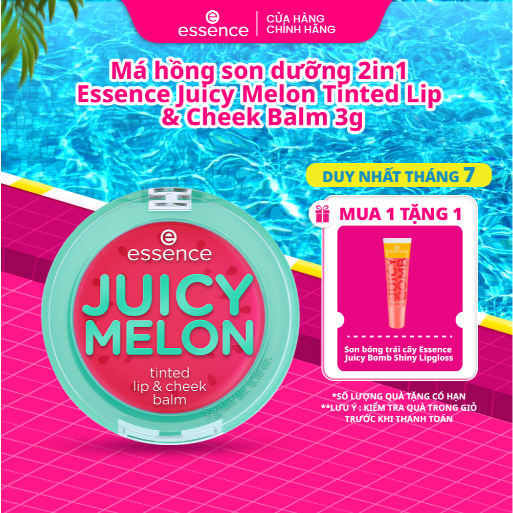 Má Hồng Son dưỡng 2in1 Essence Juicy Melon Tinted Lip & Cheek Balm 3g