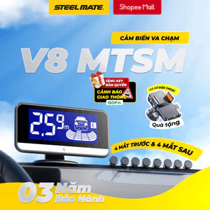 Cảm Biến Lùi & Tiến STEELMATE V8 | 8 Mắt Cảnh Báo Va Chạm Chính Xác | Lắp Trước Sau | Bảo Hành 3 Năm