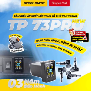 Cảm Biến Áp Suất Lốp STEELMATE TP-73 PRO, Van Trong Lỗ Chờ Taplo các dòng xe TOYOTA, SUBARU - Bảo hành 3 năm