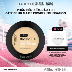 Phấn nền kiềm dầu 18H HD Catrice Matte Powder Foundation mịn lì chống nước và không lem 8g