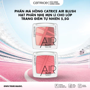 Phấn má hồng Catrice Air Blush hạt phấn nhẹ mịn lì cho lớp trang điểm tự nhiên 5,5g