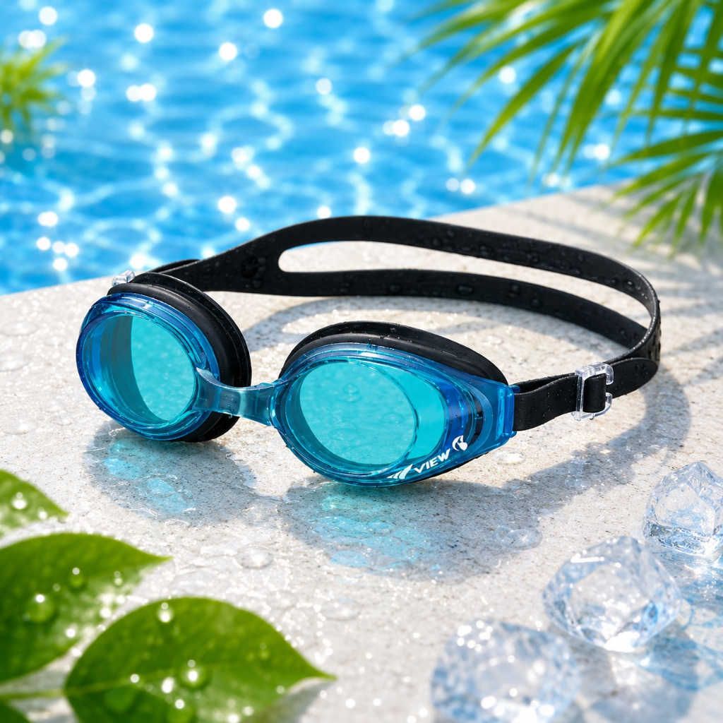 Kính bơi view V630SA Nhật Bản thiết kế đẹp, chống tia UV, chống nước, chống sương mờ cực tốt