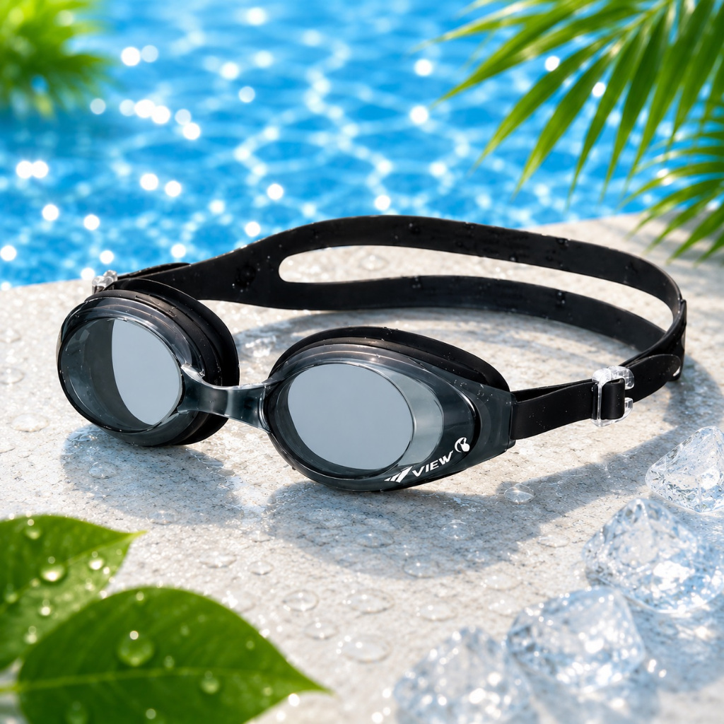 Kính bơi view V630SA Nhật Bản thiết kế đẹp, chống tia UV, chống nước, chống sương mờ cực tốt