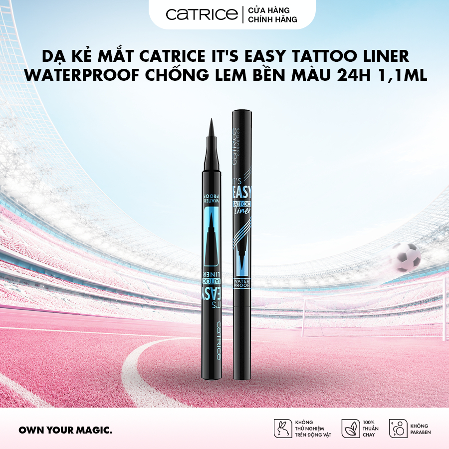 Dạ kẻ mắt Catrice lt's Easy Tattoo Liner Waterproof chống lem bền màu 24h 1,1ml