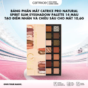 Bảng phấn mắt Catrice Pro Natural Spirit Slim Eyeshadow Palette 14 màu tạo điểm nhấn và chiều sâu cho mắt 10,6g