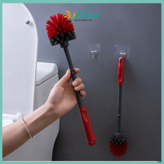 [Kleex] Cọ toilet đầu tròn kèm hộp đựng tiện lợi, cây chà bồn cầu vệ sinh nhà tắm thông minh - NP19