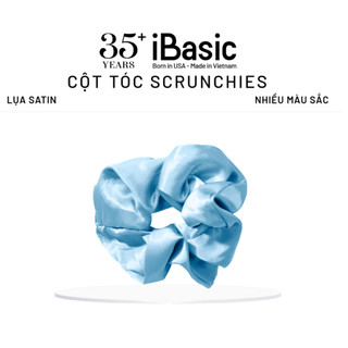 [QUÀ TẶNG KHÔNG BÁN] Cột tóc scrunchies lụa satin iBasic nhiều màu sắc