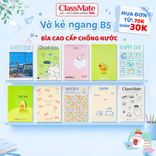 Vở Kẻ Ngang B5 Classmate ,Tập Sinh Viên 80/120/200Trang, Bìa Dễ Thương Cao Cấp Chống Nước Vở Ghi Chép, Viết Bài