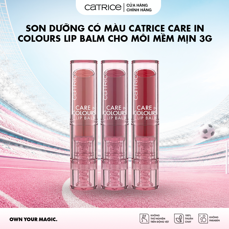 Son dưỡng có màu Catrice Care In Colours Lip Balm cho môi mềm mịn 3g