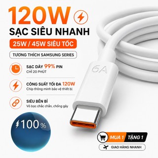 Cáp Sạc Nhanh 6A USB to Type-C Tương Thích Huawei 120W 100W 66W 40W Cho Pura 70 Mate 60 50 40 Nova 13 P60 P50 P40