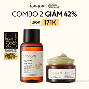 Combo Mặt nạ bí đao 30ml & Nước tẩy trang bí đao Cocoon 140ml