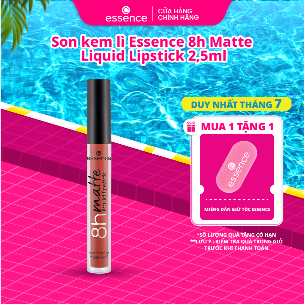 Son kem lì Essence Matte Liquid Lipstick 8h siêu bền màu sắc hồng cá tính năng động 2,5ml