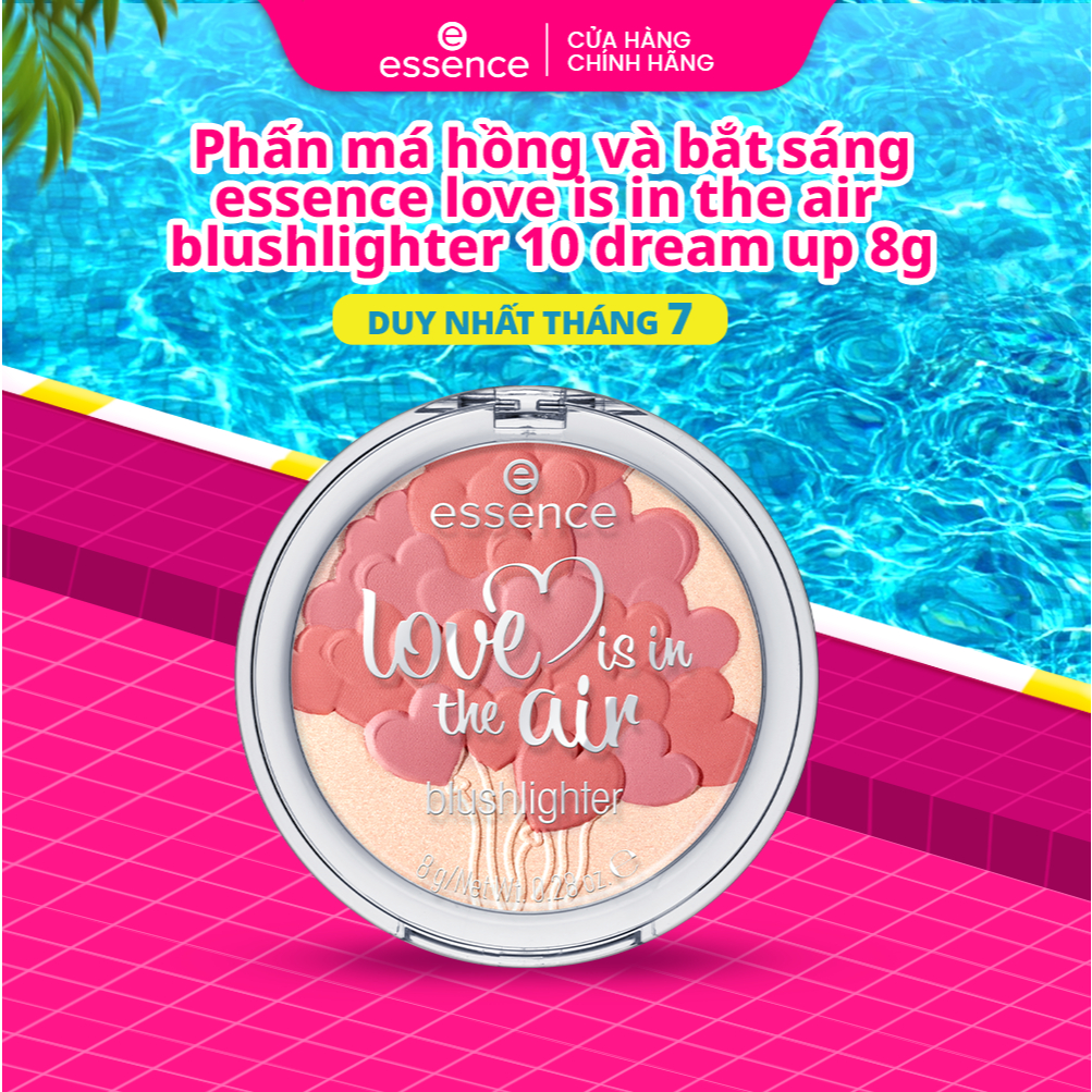Phấn má hồng và bắt sáng Essence love is in the air blushlighter 10 dream up