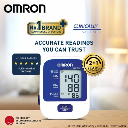 Máy Đo Huyết Áp OMRON HEM-7121 Công Nghệ Mới, Đo Tại Nhà Cho Kết Quả Chính Xác - Bảo Hành 5 Năm