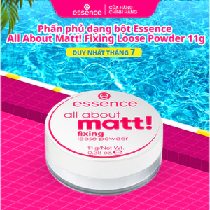Phấn phủ dạng bột Essence All About Matt! Fixing Loose Powder kiềm dầu che phủ cao 11g
