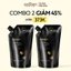Combo 2 túi Refill - Cà phê Đắk Lắk làm sạch da chết cơ thể Cocoon 600ml