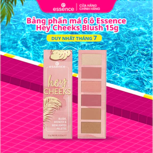 Bảng phấn má 6 ô Essence Hey Cheeks Blush bột phấn mịn, dễ tán đều trên da, lâu trôi 15g