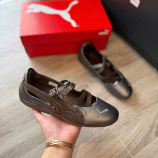 [HÀNG SC_SẴN] Giày thể thao Sneaker Ballet màu nâu cafe Speed.cat ballet màu nâu, Giày ballet búp bê cho nữ xinh fullbox