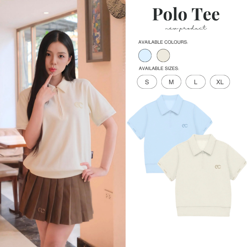 Áo Thun Polo MONARQUE ECOCHIC Logo Cao Su 3D Bo Gấu Nhẹ Bo Tay Rib Dệt Chữ Định Lượng 260grm Chính Hãng B164