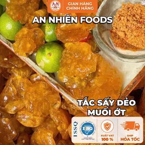 Tắc Sấy Dẻo Muối Ớt, Dẻo Mềm, Chua Cay Hấp Dẫn, Đồ Ăn Vặt An Nhiên Foods