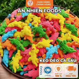 Kẹo Dẻo Cá Sấu, Dẻo Mềm, Chua Ngọt Hấp Dẫn, Đồ Ăn Vặt An Nhiên Foods