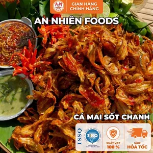 Cá Mai Sốt Chanh, Giòn Thơm, Vị Chanh Chua Cay Đậm Đà, Đồ Ăn Vặt An Nhiên Foods