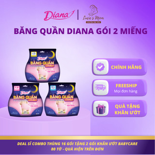 [Deal Sỉ Thùng] Băng Vệ Sinh Quần Diana 360° Gói 2 Miếng / 5 Miếng Chống Tràn, Thấm Hút Lucie's Mom