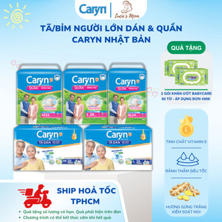 [Tã Người Lớn] Tã/Bỉm Dán/Quần Caryn Siêu Thấm Hút, Đủ Size (Tặng Miếng Ngẫu Nhiên) - Lucie's Mom