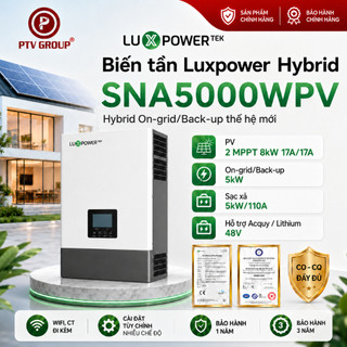 Inverter Luxpower ECO SNA 5Kw 6Kw 1 Pha I Biến Tần Hybrid | PTV GROUP | Bảo Hành 3 Năm