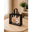 Túi Tote Nhựa Trong Suốt PVC CHANCE 33x28x13cm | Túi Đeo Vai Chống Nước Form Đứng Cao Cấp Đi Học Đi Làm Đi Biển