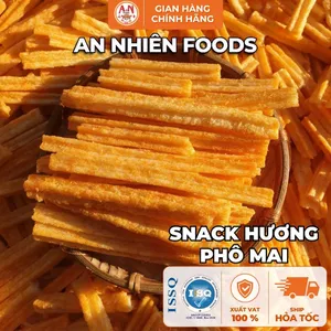 Snack Hương Phô Mai, Giòn Tan, Béo Thơm Vị Phô Mai, Đồ Ăn Vặt An Nhiên Foods