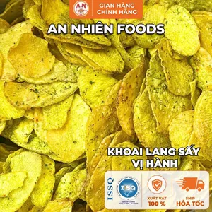 Khoai Lang Sấy Vị Hành, Giòn Rụm, Thơm Hành Đậm Vị, Đồ Ăn Vặt An Nhiên Foods