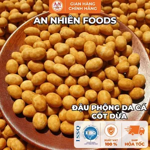Đậu Phộng Da Cá Cốt Dừa, Giòn Rụm, Béo Bùi Hương Dừa, Đồ Ăn Vặt An Nhiên Foods