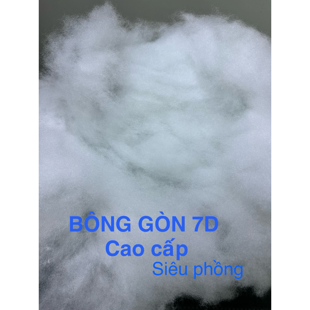 1kg Bông gòn 7D siêu phồng * Bông gòn 7D nhồi thú bông cao cấp