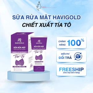 Sữa rửa mặt Havigold chiết xuất tía tô ngừa mụn ngừa lão hoá 140g HG06