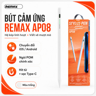 Bút Cảm Ứng REMAX AP08 Dual-System, Type-C, Chống Tỳ Tay, Hít Từ