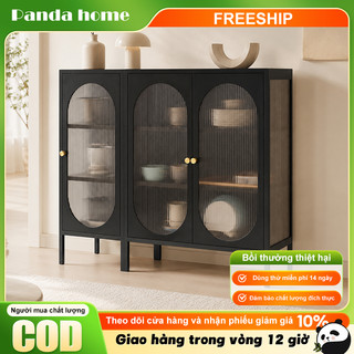 Tủ Sắt Cánh PC 3 Mặt Xuyên Sáng Cánh Vòm Chống Bụi Decor Phòng Khách Phong Cách Hàn Quốc Dễ Vệ Sinh