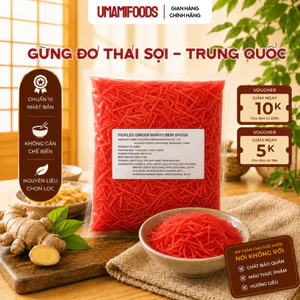 Gừng Sợi Đỏ Beni Shoga 1.2kg | Gừng Đỏ Ngâm Chua | Ăn Kèm Yakisoba Gyudon Ramen Takoyaki
